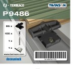 Twinson 9486 Zestaw Łączników PVC do legara Aluminiowego. Opakowanie: 85 szt.