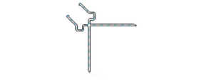Twinson 9564 Profil Bazowy - Narożnik Zewnętrzny Aluminiowy. 52x52 mm