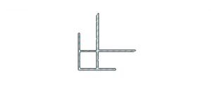 Twinson 9566 Uniwersalny Narożnik Wewnętrzny lub Zewnętrzny Kolor 66 Brązowy Aluminiowy. 50x50 mm