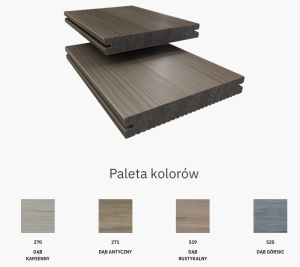 Twinson 9369 Majestic Massive Pro, kolor 271 Dąb Antyczny. Deska Kompozytowa Tarasowa; Wymiary: 20x140x6000 mm. PROMOCJA !!!