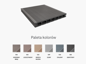 Twinson 9335 Essential XL kolor 509 Szary; Deska Kompozytowa. Wymiary: 20x180x6000 mm. PROMOCJA !!!